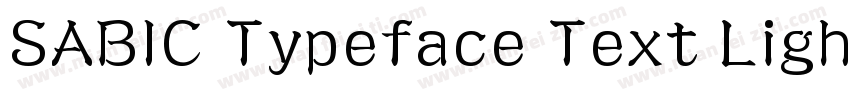 SABIC Typeface Text Light (正文)字体转换